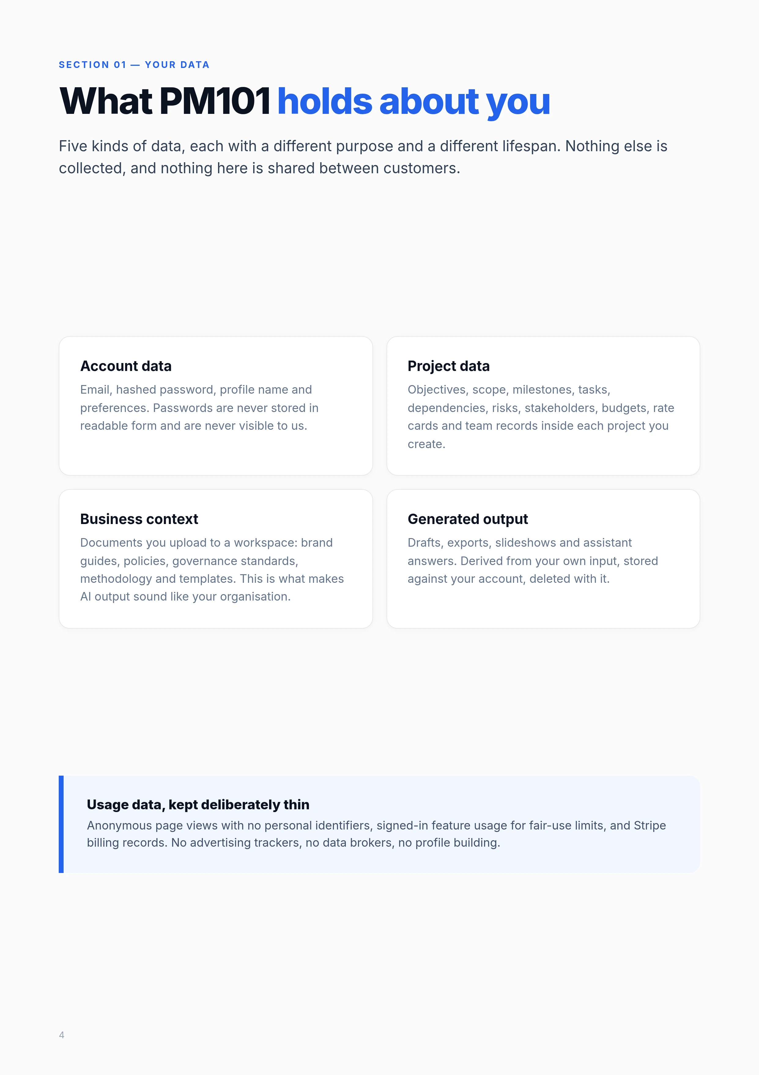 PM101 Data & AI Guide, page 4 of 27